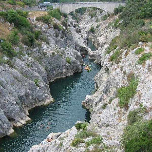 Canoeing at St Guilhem le désert