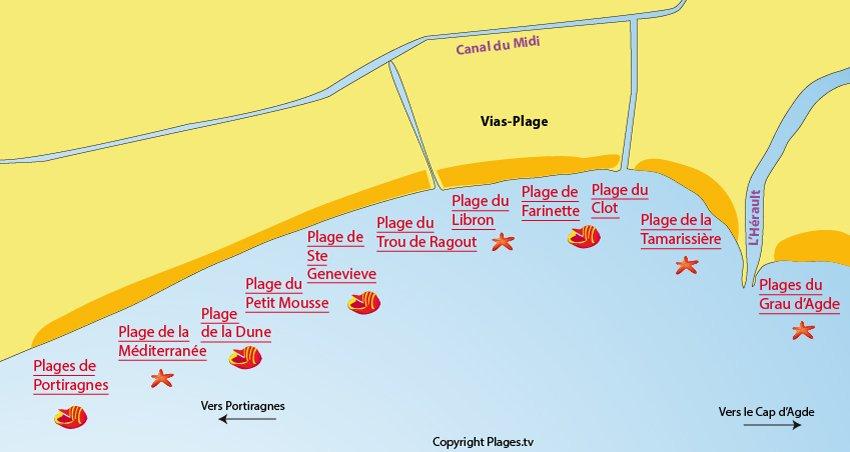 Vias map